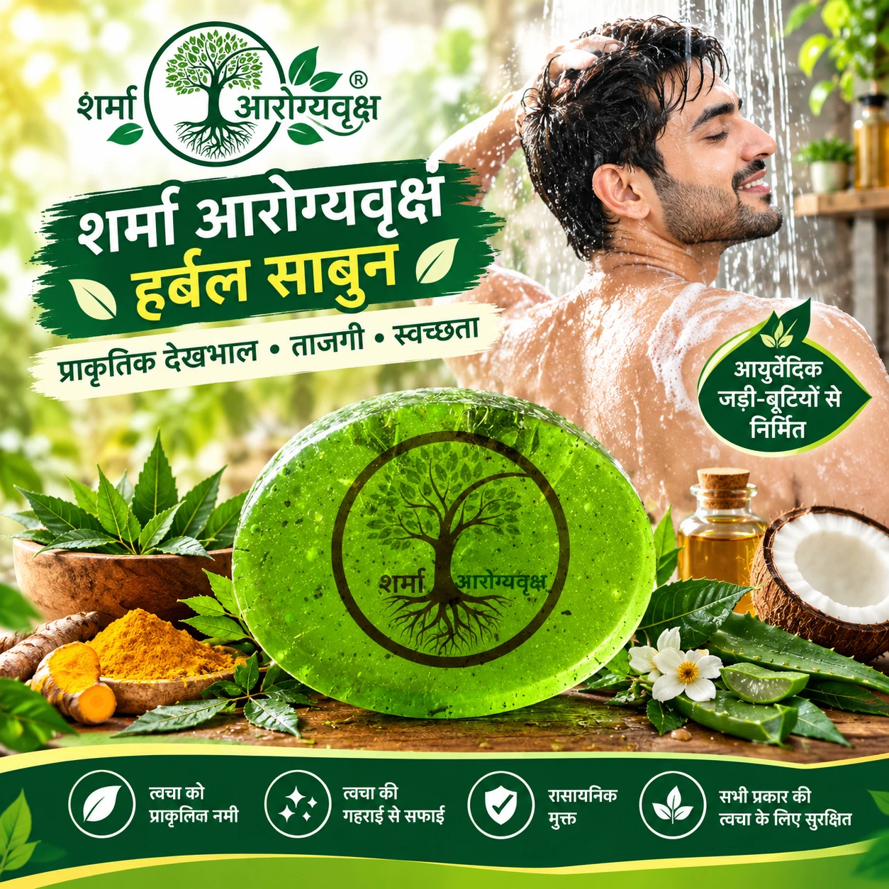 Neem alovera soap view 3