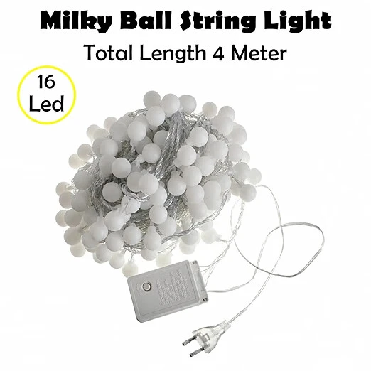20 LED Transparent Bubble Ball String Lights for Window view 3