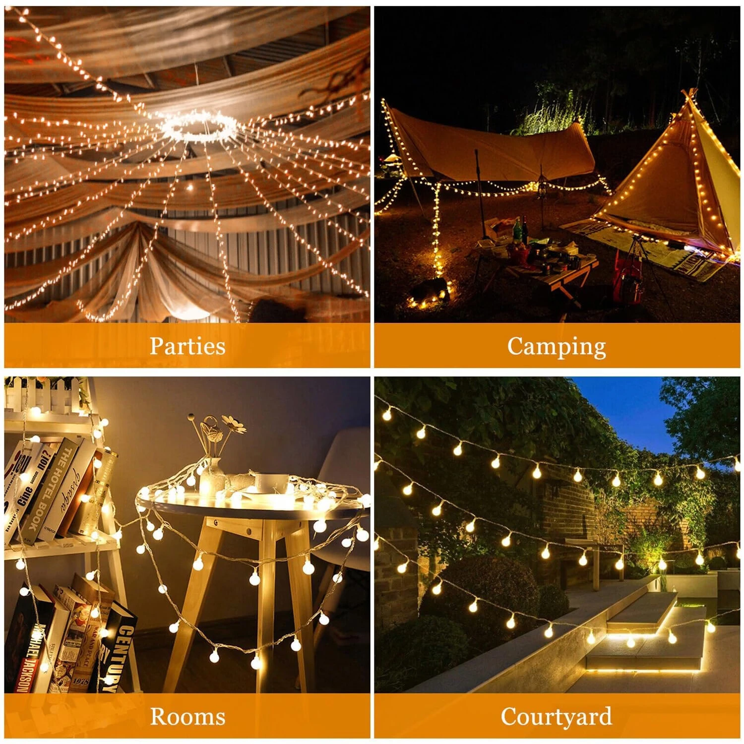 20 LED Bubble Ball Decorative Lights for Festivals and Celebrations view 3