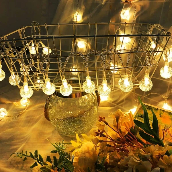 20 LED Decorative Fairy String Lights with Clear Wire view 2