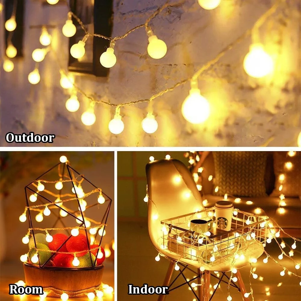 20 LED Bubble Ball Decorative Lights for Window Decoration view 2