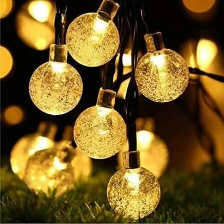 20 LED Fairy Lights with Transparent Gel Bubble Balls view 3