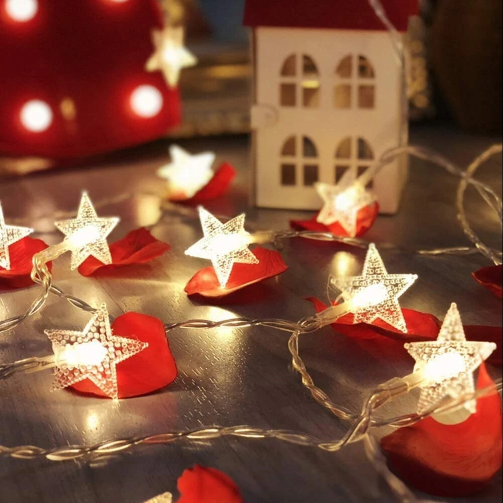 20 LED Star String Lights for Festival Party and Home Decoration view 4