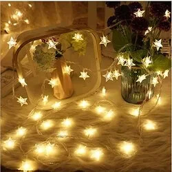 20 LED Battery Operated Fairy Lights with Transparent Star Design view 3