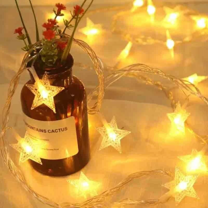 20 LED Battery Operated Fairy Lights with Transparent Star Design view 4