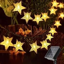 20 LED Clear Wire Star Lights for Bedroom Birthday and Festival view 4