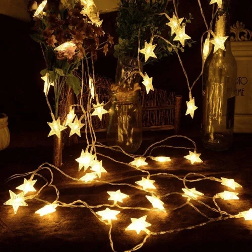 20 LED Star String Decorative Lights for Bedroom and Gift Hamper view 2