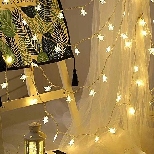 20 LED Star String Decorative Lights for Bedroom and Gift Hamper view 4