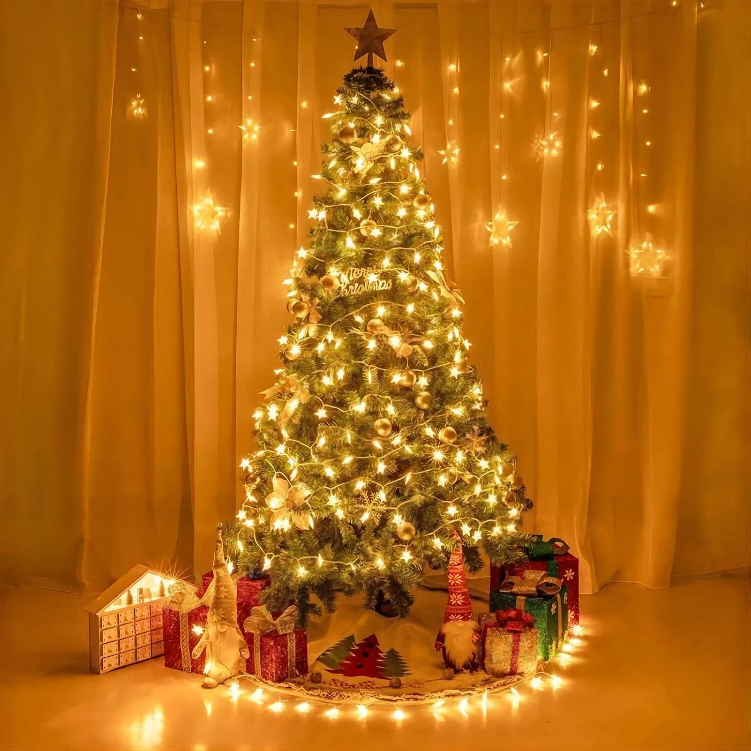 20 LED Star Fairy String Lights Battery Operated Decorative Lights for Home view 2