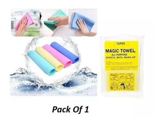 Pack of 1 collage showing pastel towel rolls, splash graphic, and hands wiping glass and surfaces