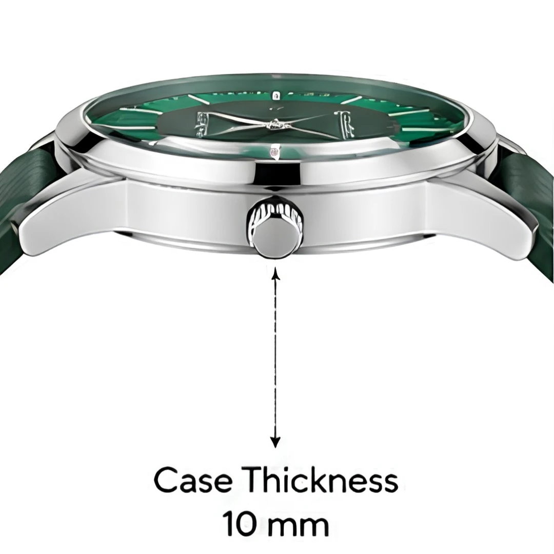 Xenton Men's Green Dial Analog Wrist Watch with Green Leather Strap product image 3