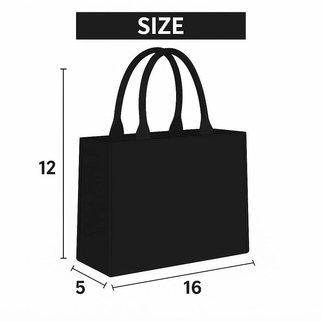 Custom Name Unicorn Tote Bag | Canvas Handbag for Women view 3