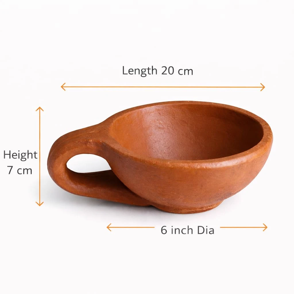 Clay Sambrani Holder, 20x15x7 cm, 1 Qty view 3