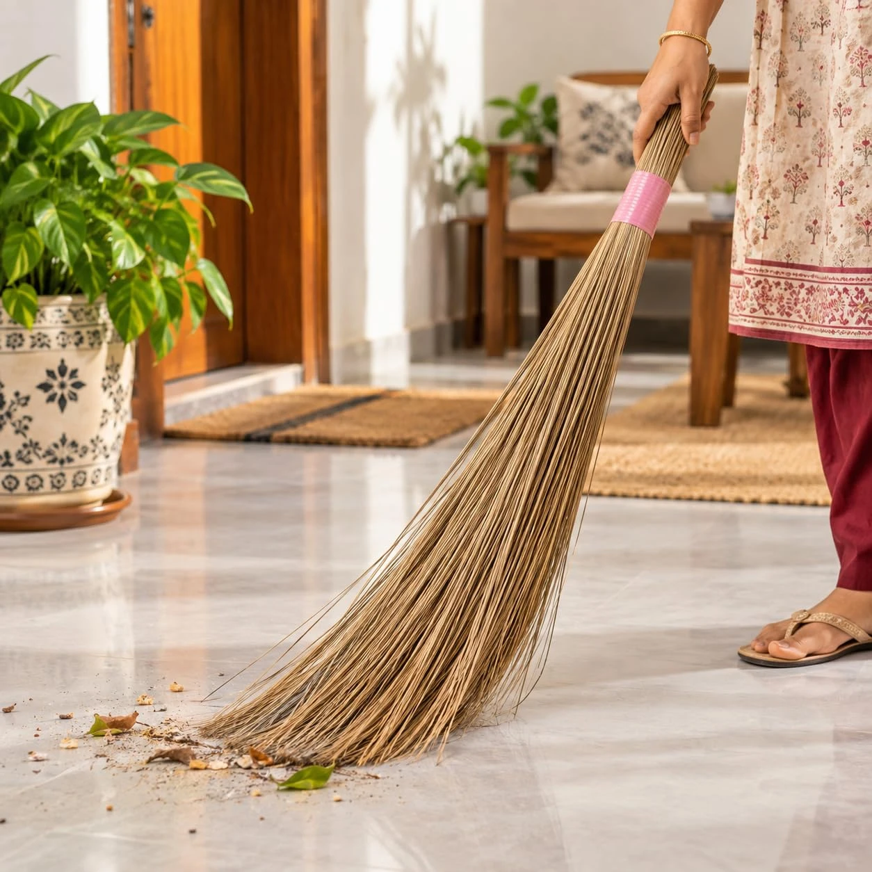 iINTELLIGENCEi Coconut Broom Stick, Eerkkil, Long, Above 80 cm, 4 Qty view 4