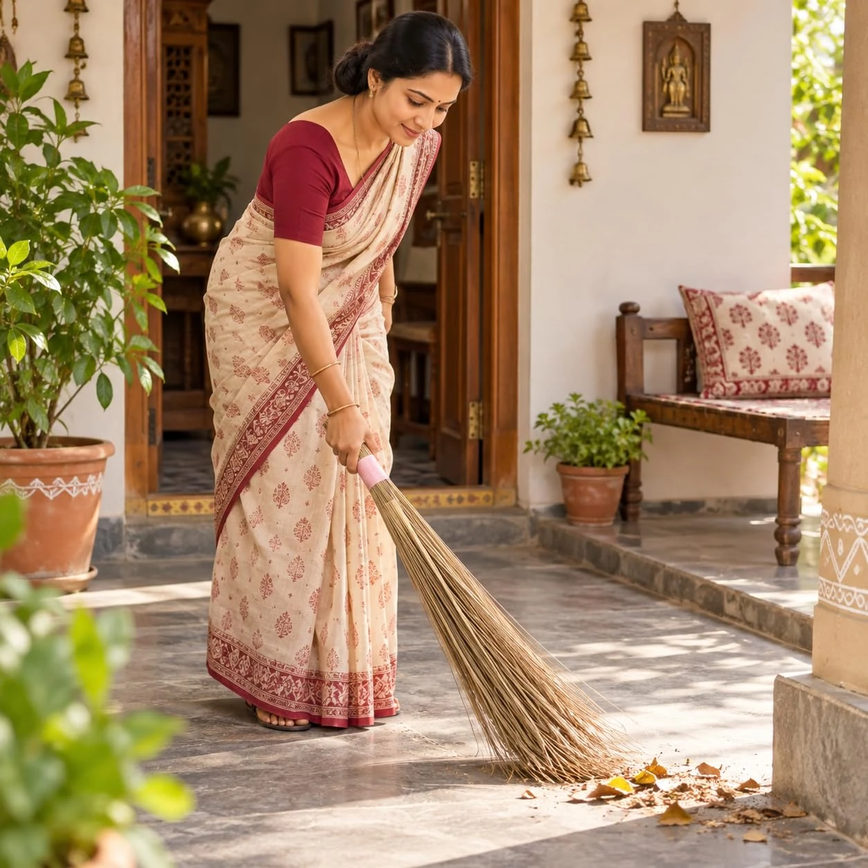 iINTELLIGENCEi Coconut Broom Stick, Eerkkil, Long, Above 80 cm, 1 Qty view 4