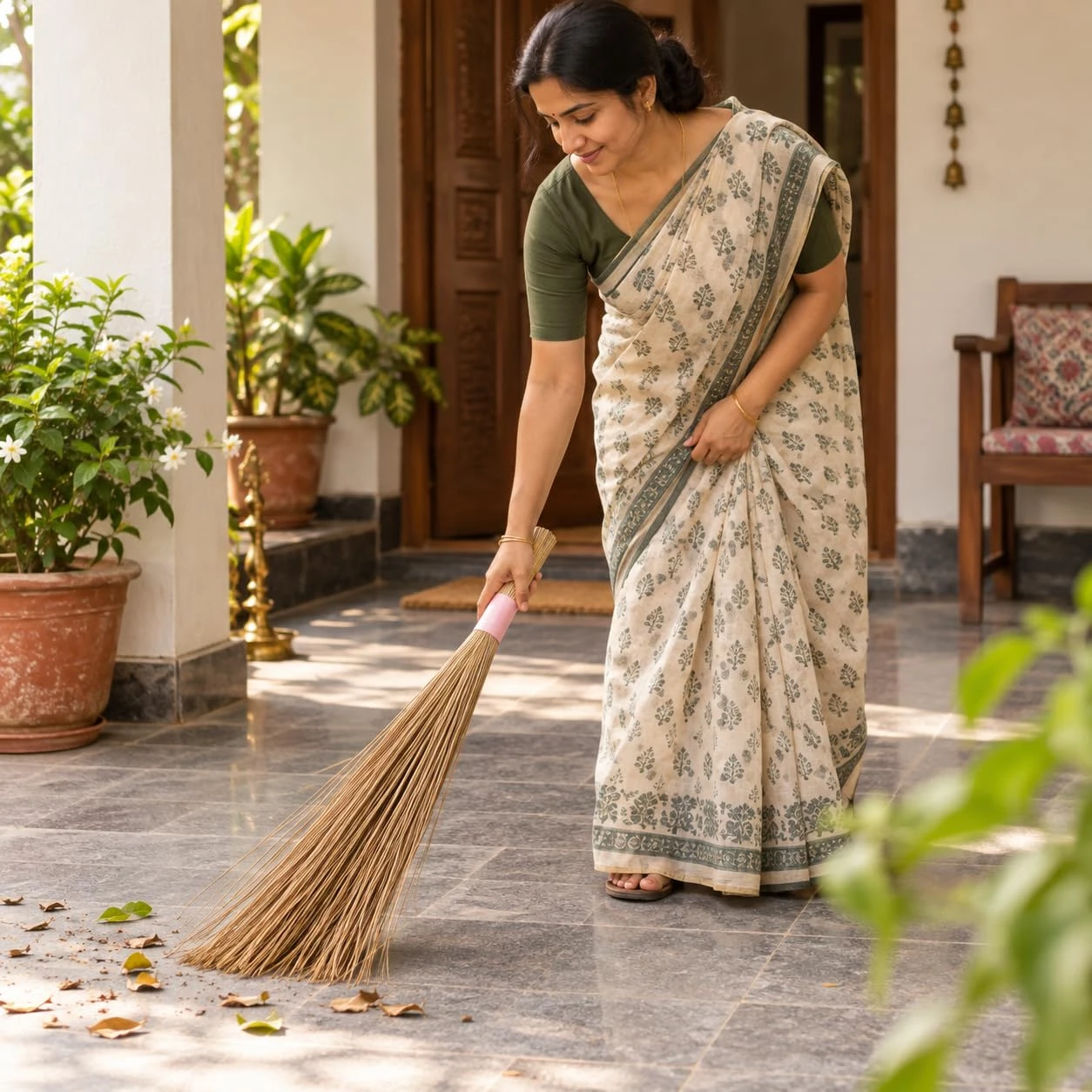 iINTELLIGENCEi Coconut Broom Stick, Eerkkil, Long, Above 80 cm, 1 Qty view 7