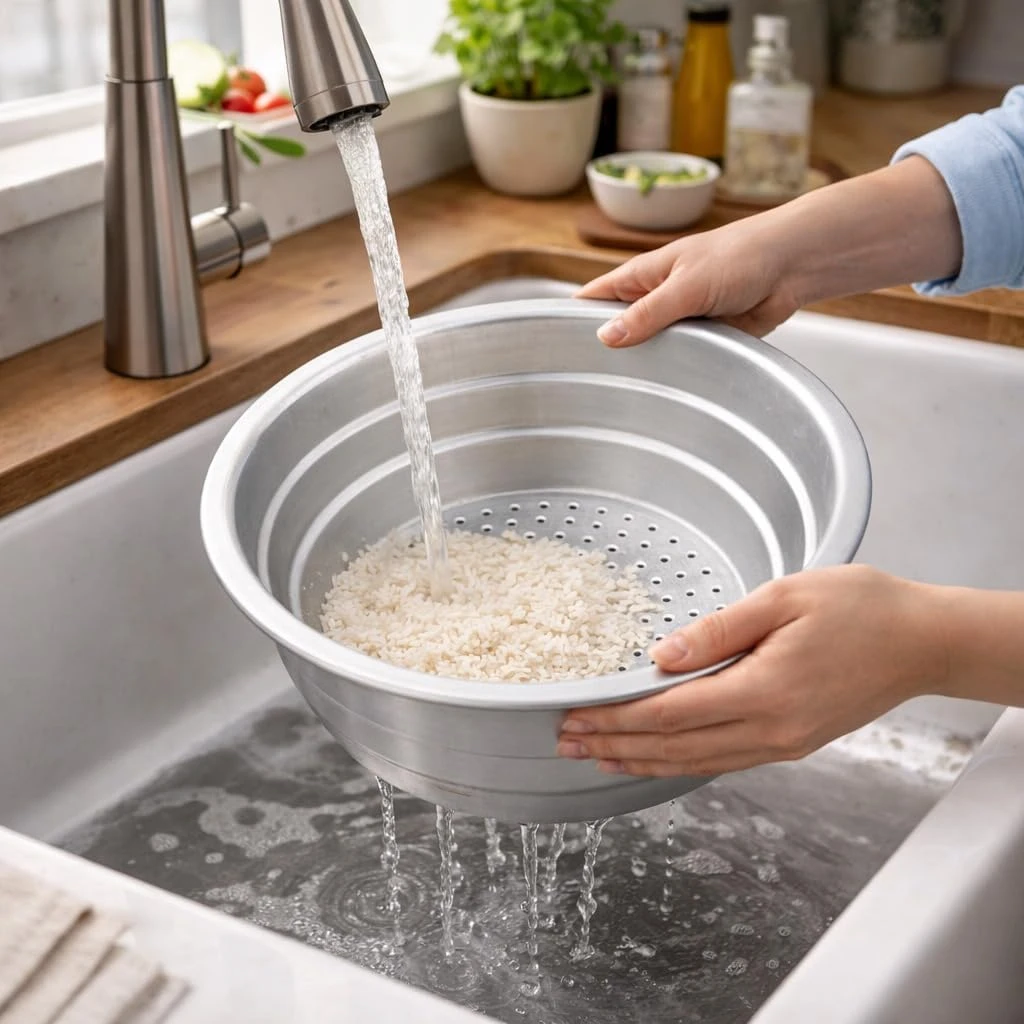 iINTELLIGENCEi Aluminium Strainer/Colander, 29x29x9.5 cm, 1 Qty view 8
