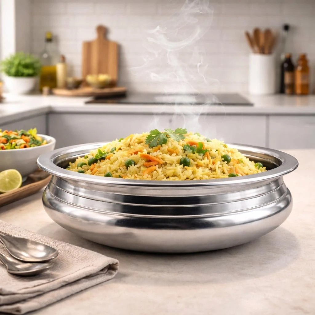 iINTELLIGENCEi Aluminium Uruli with Lid, 17 Size, 1 Qty view 8