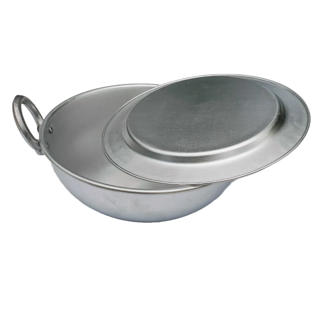 iINTELLIGENCEi Aluminium Kadhai with Lid, 3 L, 26.5 x 26.5 x 14 cm, 1 Qty view 3