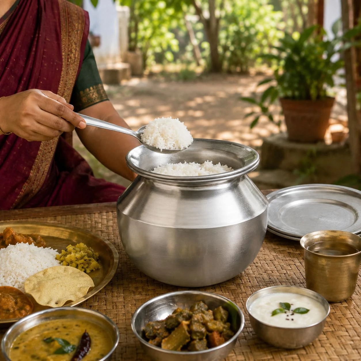 iINTELLIGENCEi Aluminium Rice Pot with Lid, Size 13, Cooking Pot, 1 Qty view 6
