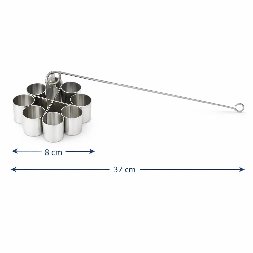 iINTELLIGENCEi Achu Murukku Mould, Rose Cookie Maker with Handle, 2 Qty view 3