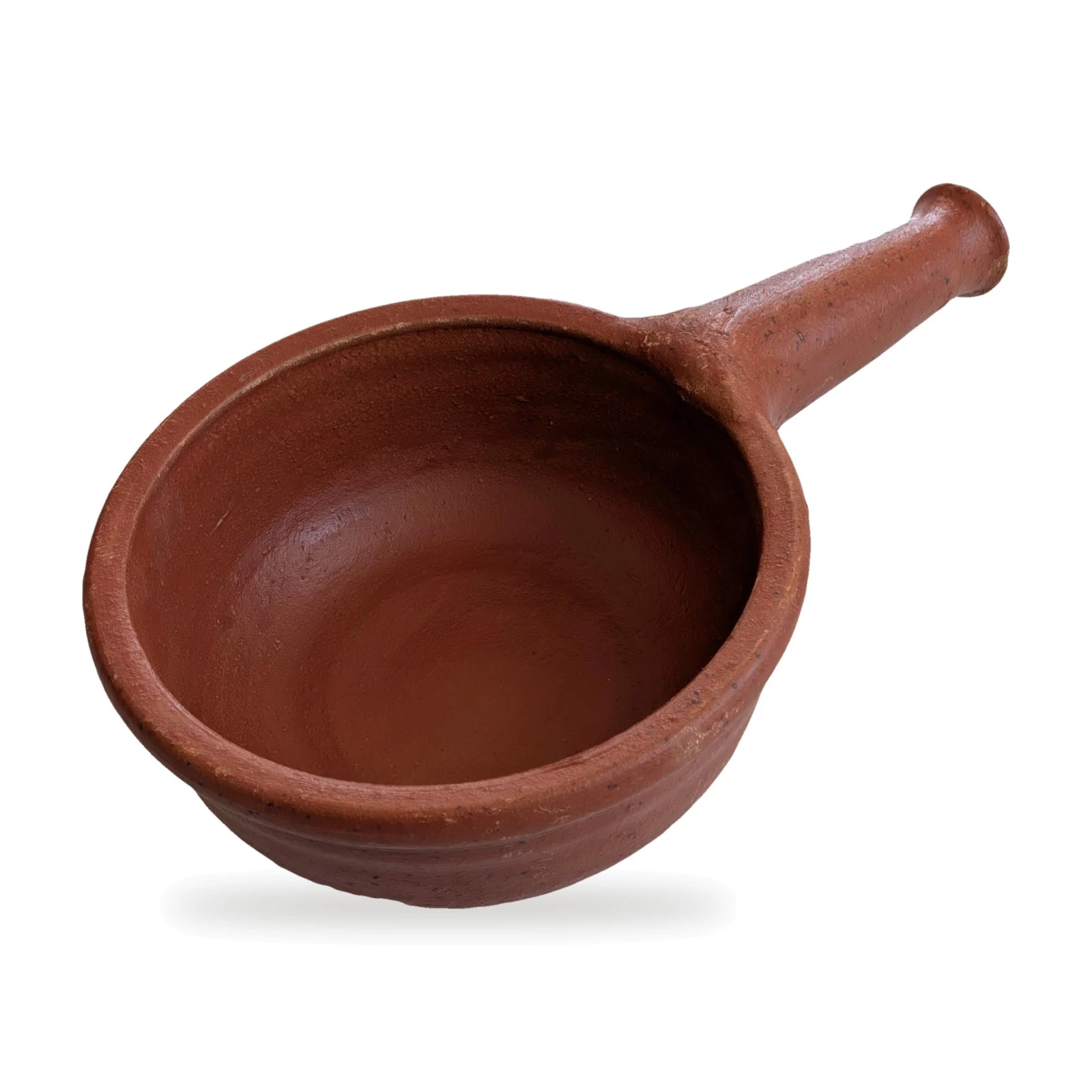iINTELLIGENCEi Clay Tadka Pan with Handle, Mann Kadai, 800 ml, 1 Qty view 1