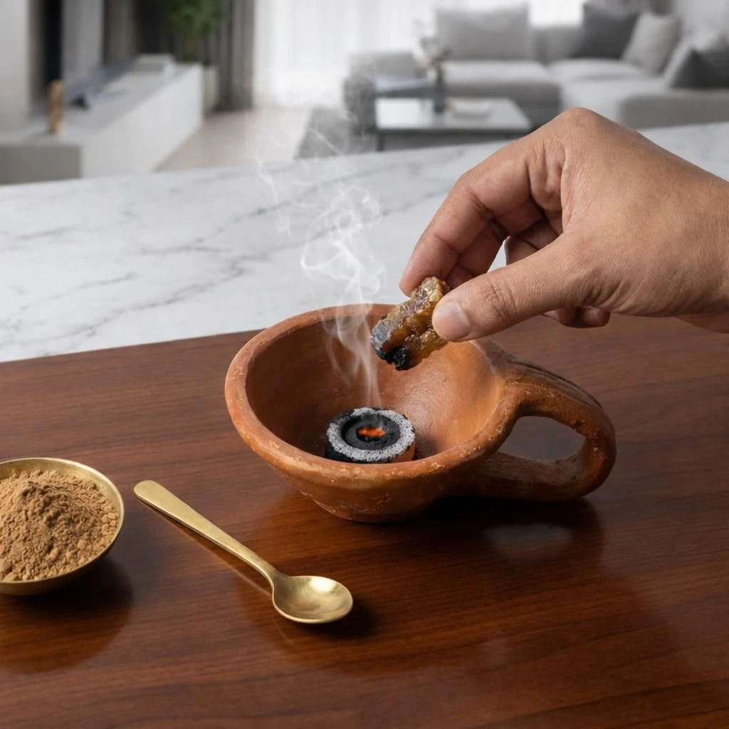 Clay Incense Holder, 20x15.5x7 cm, 1 Qty view 6