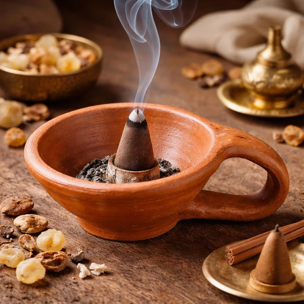 Clay Incense Holder, 20x15.5x7 cm, 1 Qty view 8