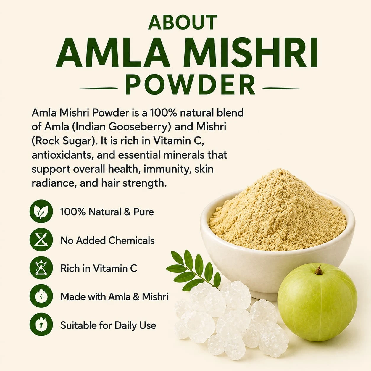 Krishak Organic Amla Mishri Powder view 2