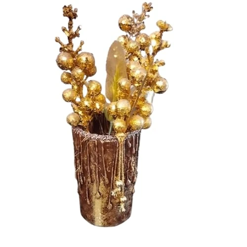 Curated Craft Handmade Decorative Flower Holder Vase with Rustic Antique Design for Elegant Home Styling (6.35Lx11.43H cm) view 6