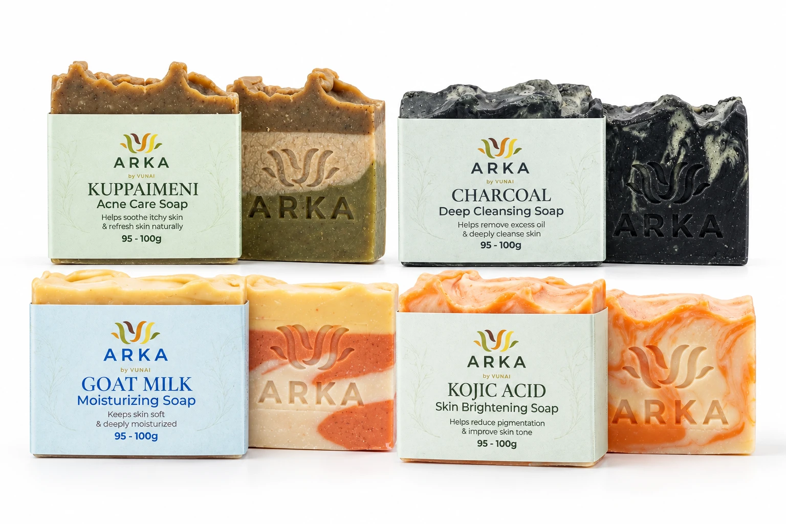 ARKA by VUNAI | Handmade Soap Collection | 4 Varieties view 1