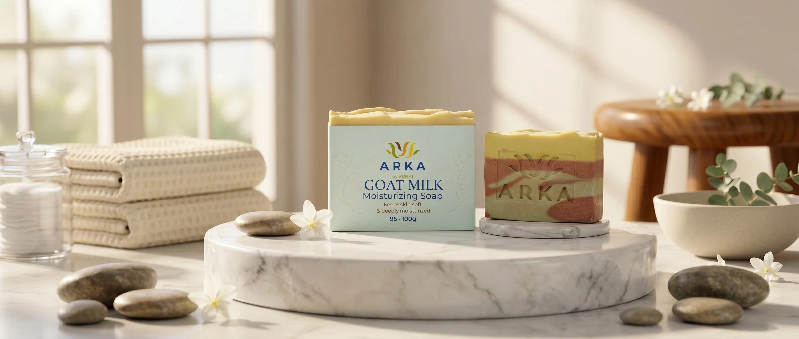 ARKA by VUNAI | Goat Milk Handmade Soap | 100 g view 2