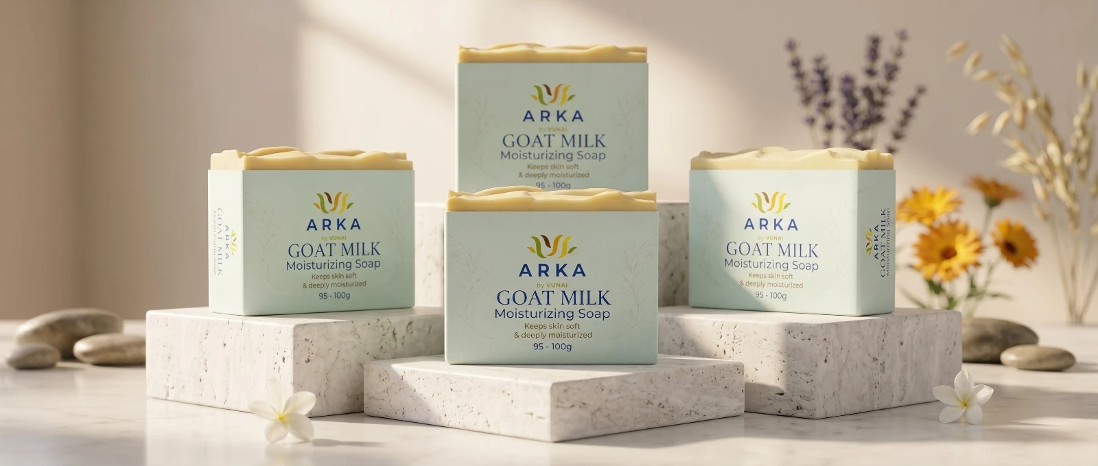 ARKA by VUNAI | Goat Milk Handmade Soap | 100 g view 6