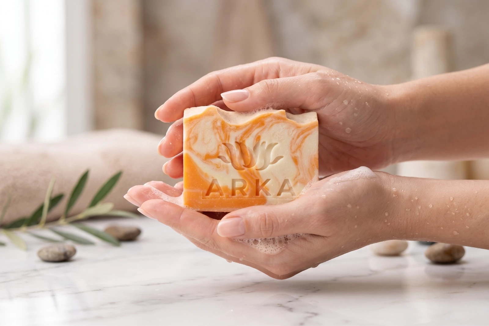 ARKA by VUNAI | Kojic Acid Handmade Soap | 100 g view 5