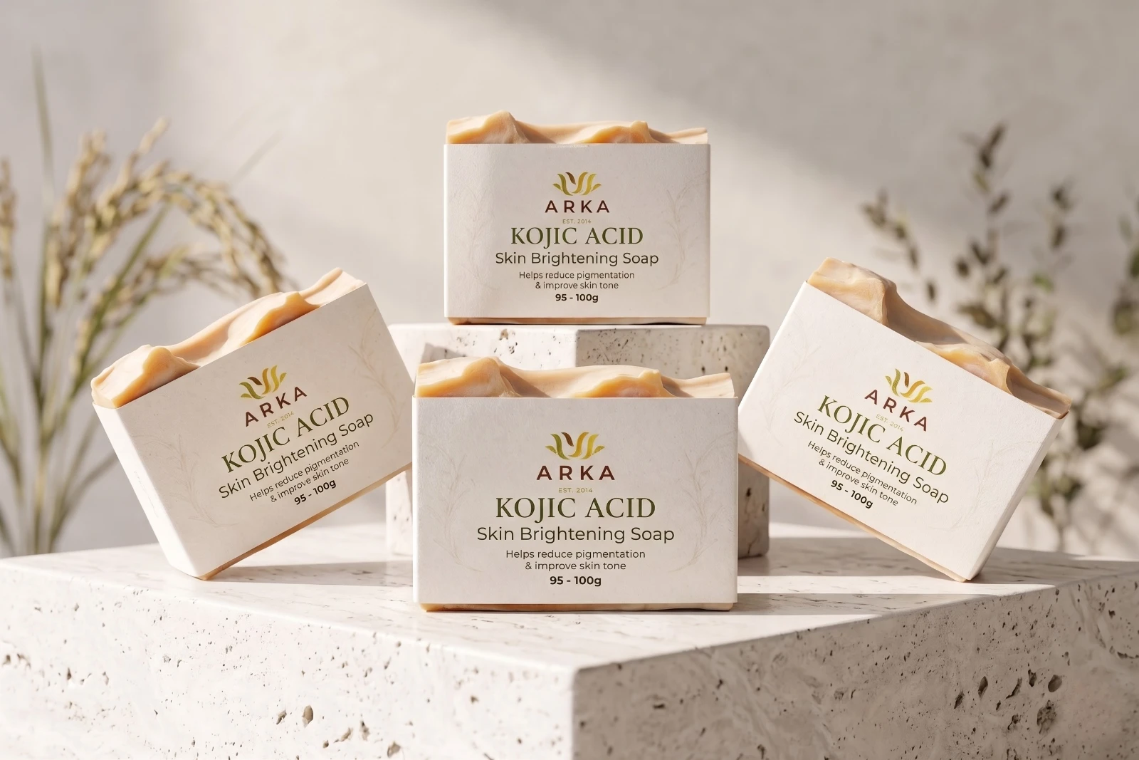 ARKA by VUNAI | Kojic Acid Handmade Soap | 100 g view 6