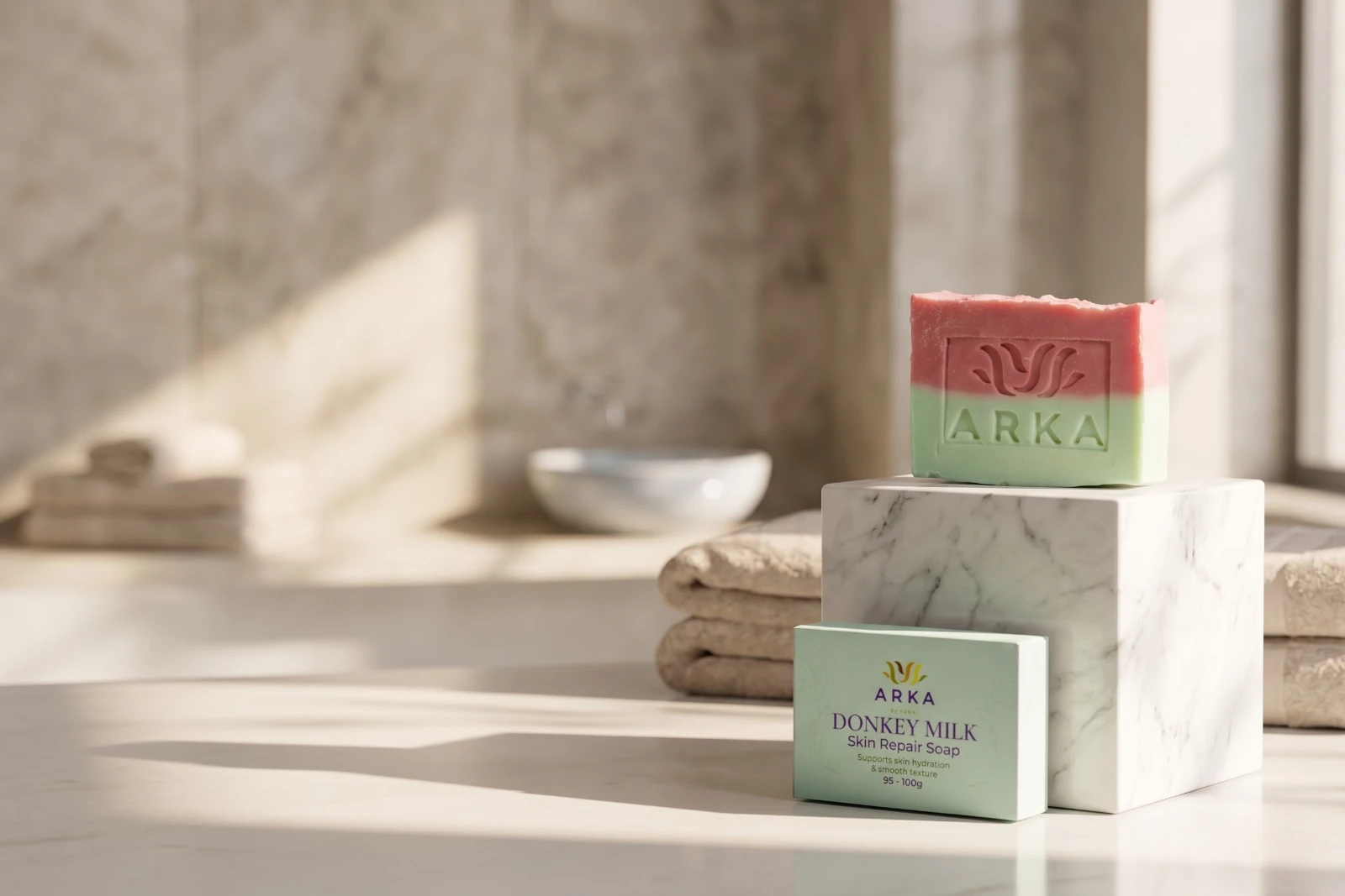 ARKA by VUNAI | Donkey Milk Handmade Soap | 100 g view 2