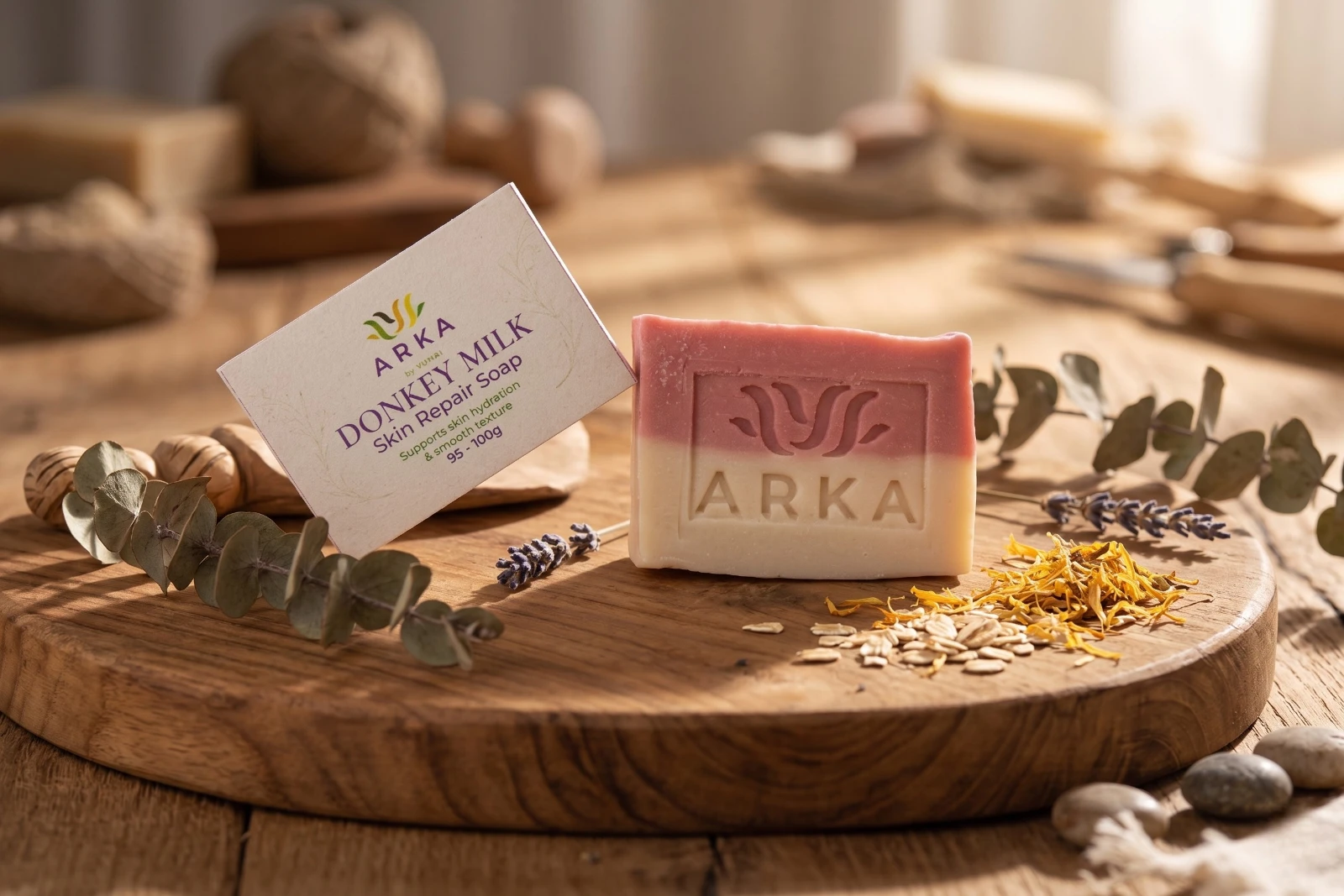 ARKA by VUNAI | Donkey Milk Handmade Soap | 100 g view 4
