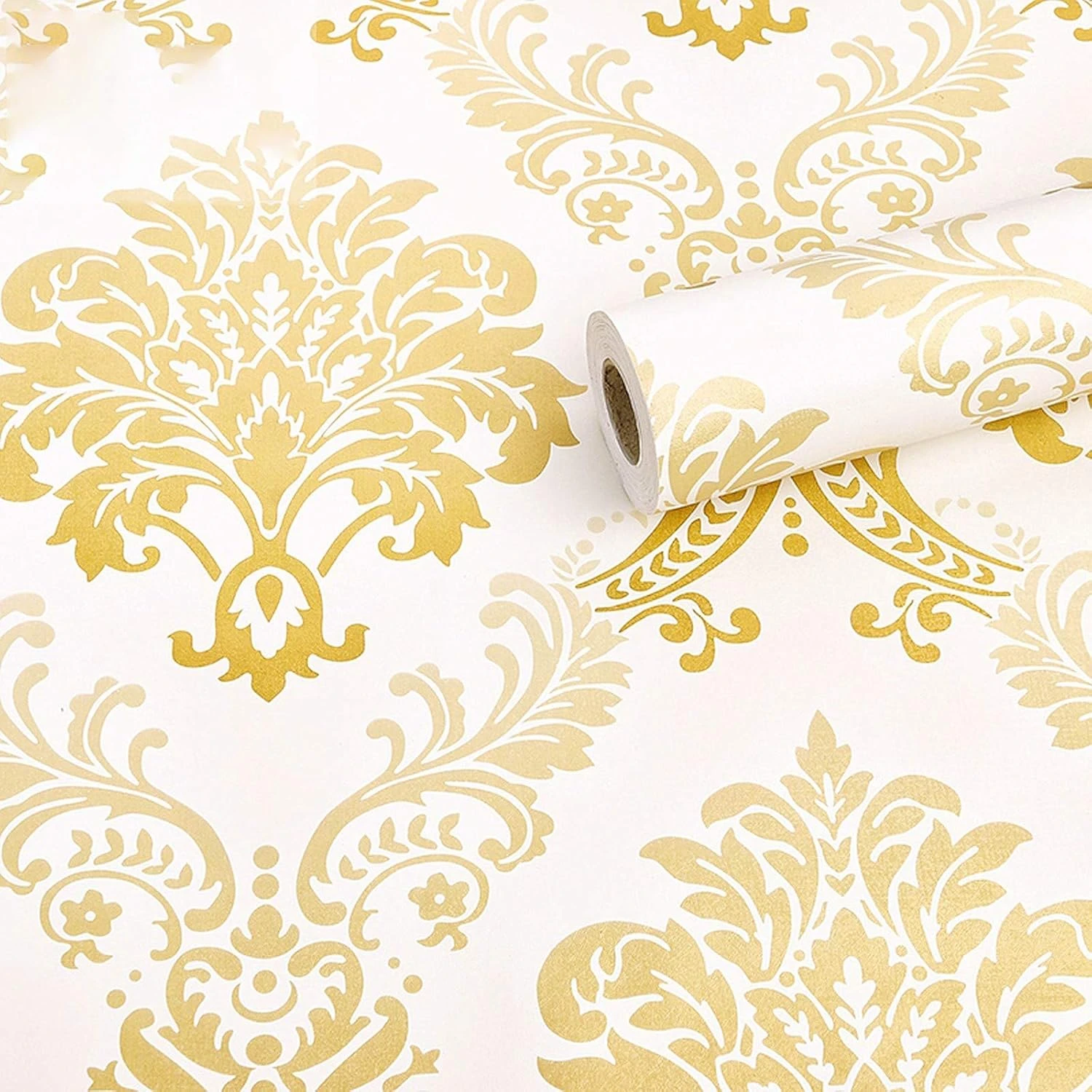 Design Studio || Shahi Damask Red || Wallpaper || 53 cm x 1000 cm view 4