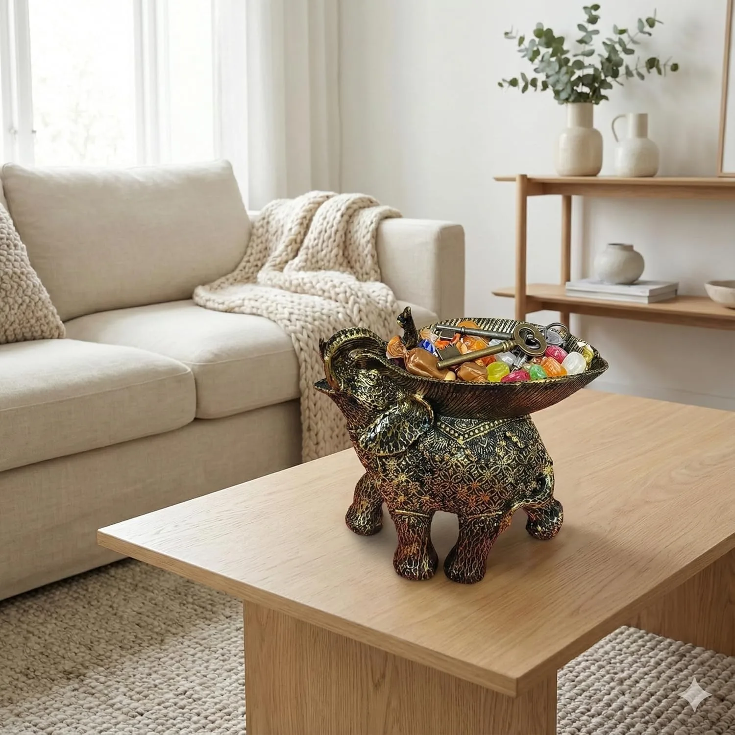 Vintage Elephant Candy Bowl view 1