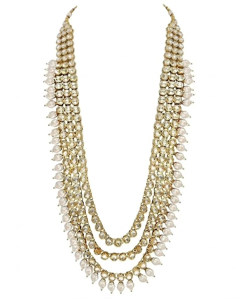 Aca:27 White Long Necklace Set view 3