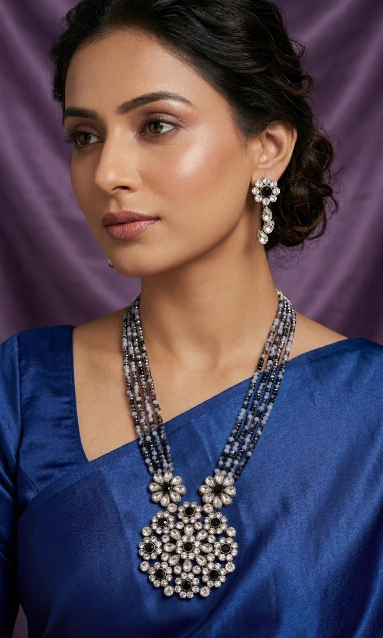 WP:246 Black & Grey Necklace Set view 3