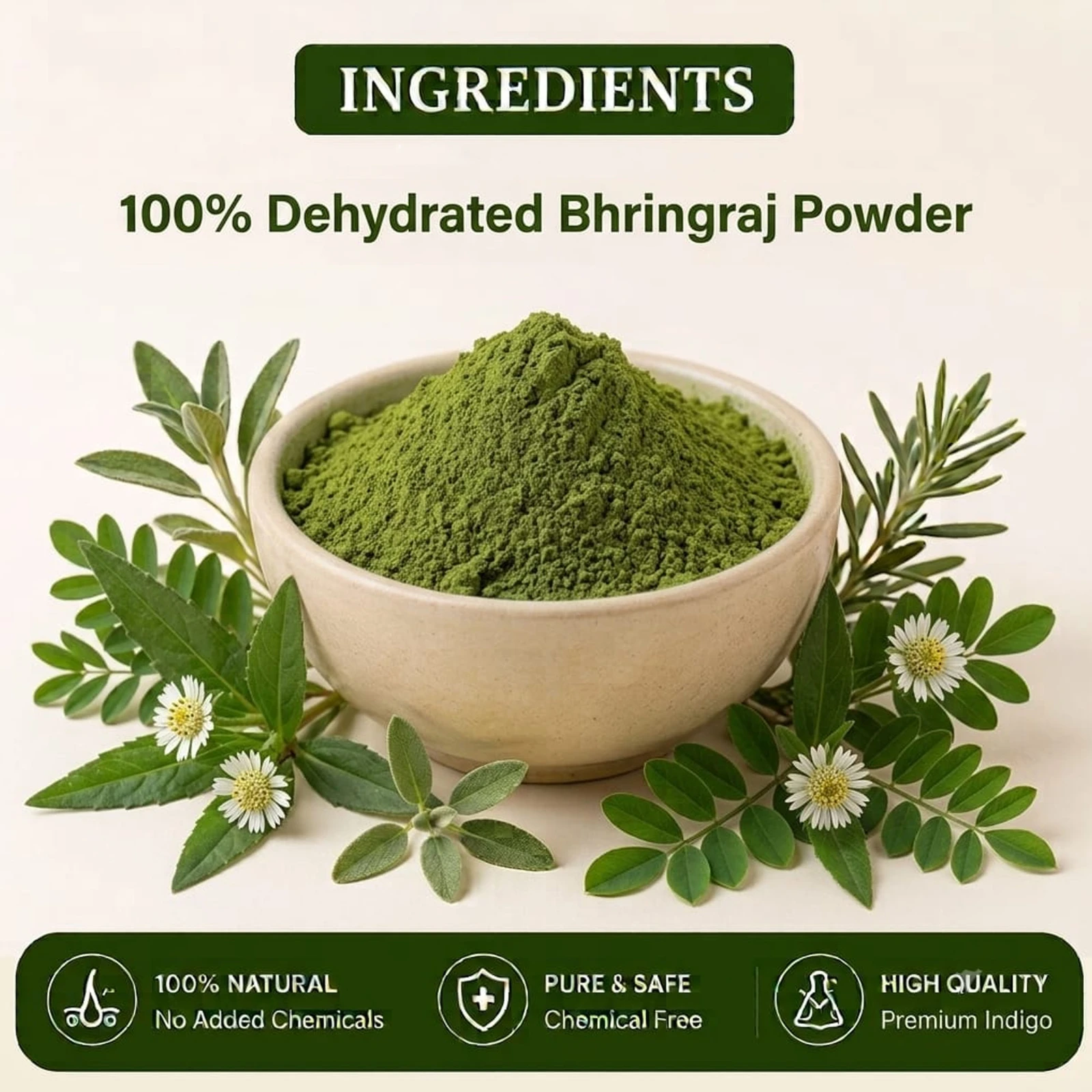 Krishak Organic Bhringraj Powder Pack of 2 view 2