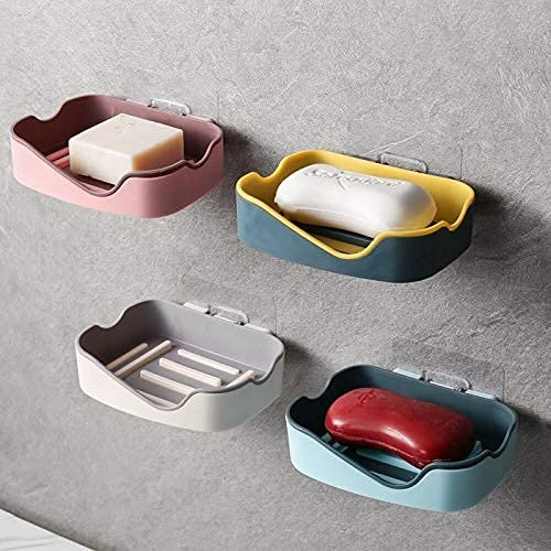 Design Studio Fancy Plastic Soap Holder (Random Colors) view 1