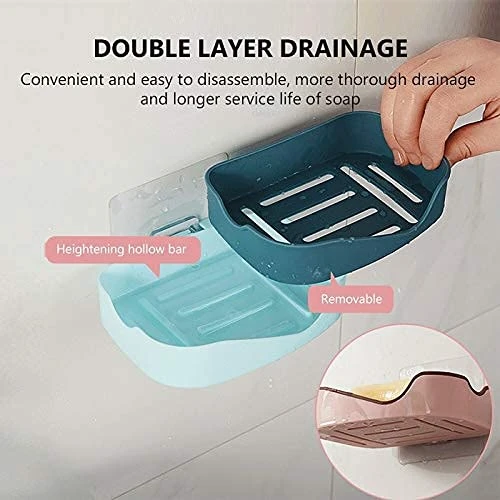 Design Studio Fancy Plastic Soap Holder (Random Colors) view 2