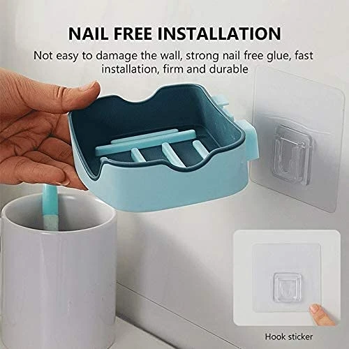Design Studio Fancy Plastic Soap Holder (Random Colors) view 3