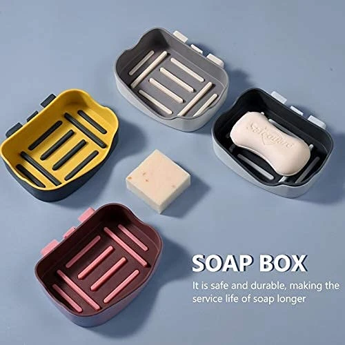 Design Studio Fancy Plastic Soap Holder (Random Colors) view 4