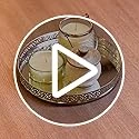 Craft Brio -A TRENDY HANDICRAFTS Round Decorative Mirror Tray 10 inches Dia Gold Plated Round Decorative Glass Mirror for Weeding and Pooja Diwali Gifting (10 X 10 X 2 Inches) (Sil view 3
