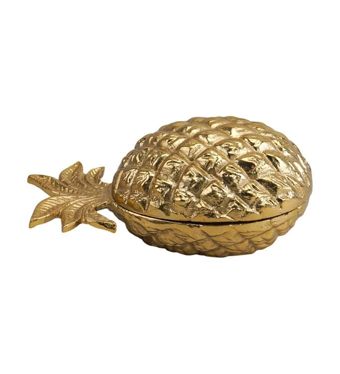 Craft Brio -A TRENDY HANDICRAFTS Gold Plated Aluminium Casting Pineapple Tealight Candle Holder Decorative Candle Stand for Home Party and Wedding (7 X 4 X 3.5 inches) view 7