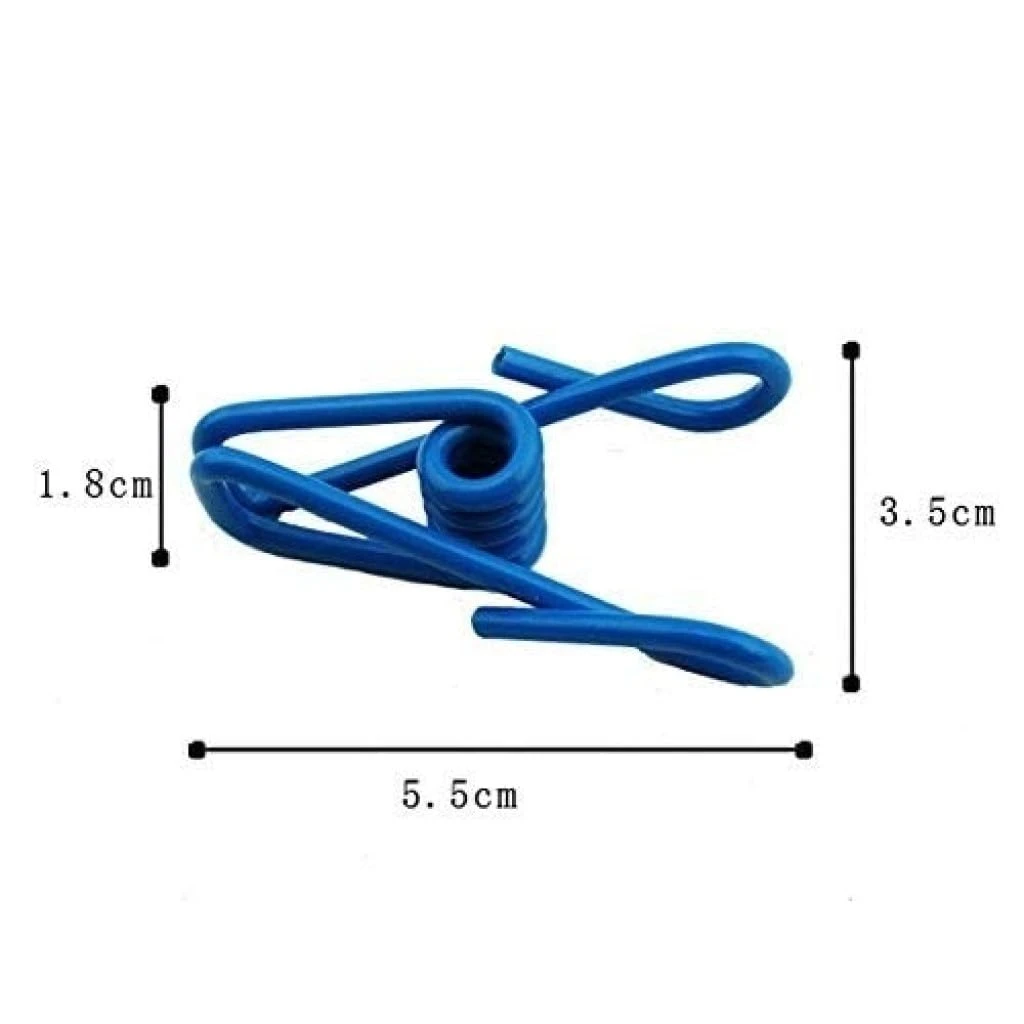 Tot2hom Cloth Drying Rope with 12 Clips and 2 Hooks, | Retractable Clothes Drying Rope | Hooks for Clothes Hanging | Nylon Thread Cloth line with Clips for Home Travel - Multicolour Pack of (3) view 3