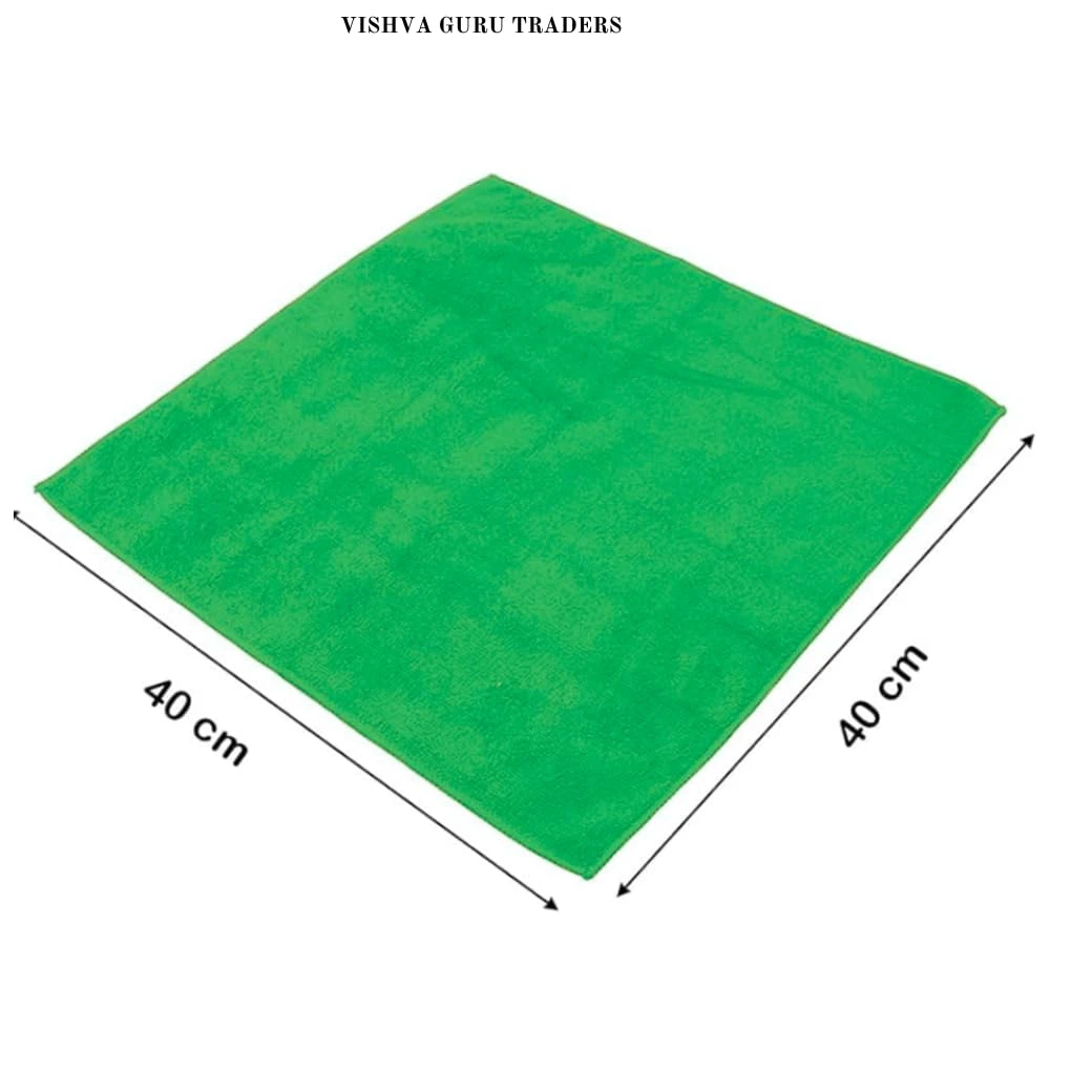 Tot2hom Microfiber Cleaning Cloth 250 GSM - Multicolour Pack of 10 - Size 40 X 40 CM view 3
